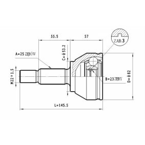 Gelenksatz, Antriebswelle C.191 von STATIM günstig für 16,66 € online kaufen