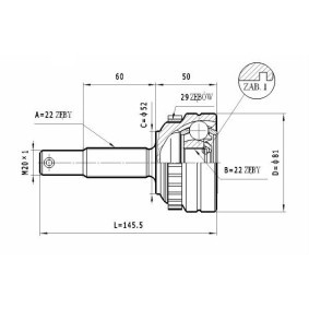 Gelenksatz, Antriebswelle C.222 von STATIM günstig für 16,66 € online kaufen