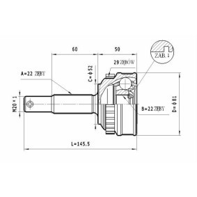 Gelenksatz, Antriebswelle C.226 von STATIM günstig für 16,66 € online kaufen