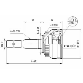 Gelenksatz, Antriebswelle C.245 von STATIM günstig für 10,80 € online kaufen