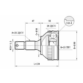 Gelenksatz, Antriebswelle C.264 von STATIM günstig für 30,77 € online kaufen