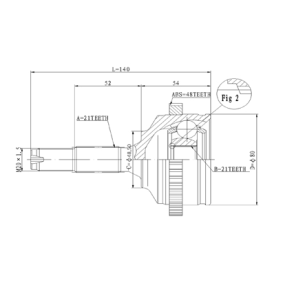 Gelenksatz, Antriebswelle C.277 von STATIM günstig für 28,71 € online kaufen