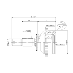 Gelenksatz, Antriebswelle C.278 von STATIM günstig für 22,96 € online kaufen