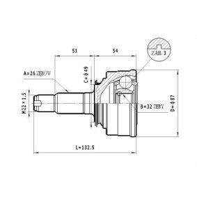 Gelenksatz, Antriebswelle C.447 von STATIM günstig für 27,64 € online kaufen