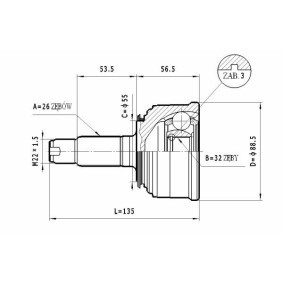 Gelenksatz, Antriebswelle C.452 von STATIM günstig für 30,08 € online kaufen