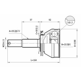 Gelenksatz, Antriebswelle C.554 von STATIM günstig für 30,17 € online kaufen