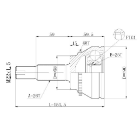 Gelenksatz, Antriebswelle C.580 von STATIM günstig für 24,01 € online kaufen
