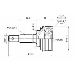 Gelenksatz, Antriebswelle C.583 von STATIM günstig für 23,44 € online kaufen