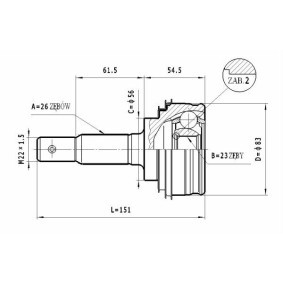 Gelenksatz, Antriebswelle C.594 von STATIM günstig für 18,24 € online kaufen
