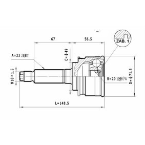 Gelenksatz, Antriebswelle C.636 von STATIM günstig für 15,61 € online kaufen