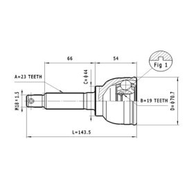 Gelenksatz, Antriebswelle C.642 von STATIM günstig für 14,83 € online kaufen