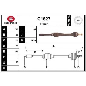 Antriebswelle für CITROËN von SNRA