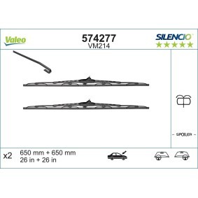 Scheibenwischer 574277 von VALEO günstig für 35,66 € online kaufen