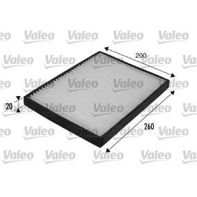 Innenraumfilter 698707 von VALEO günstig für 46,81 € online kaufen
