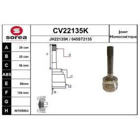 Acquista Kit giunti semiasse da EAI CV22135K a buon mercato per soli 58,60 €