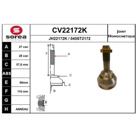 Antriebswellengelenk des Herstellers EAI - Originalware Artikelnummer: CV22172K