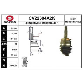 Gelenksatz, Antriebswelle CV22304A2K von EAI günstig für 55,19 € online kaufen