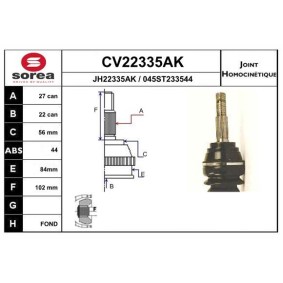 Gelenksatz, Antriebswelle CV22335AK von EAI günstig für 58,63 € online kaufen