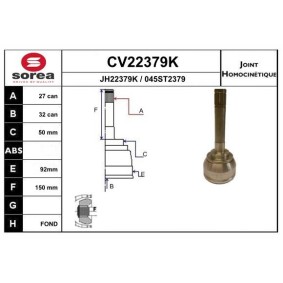 Gelenksatz, Antriebswelle CV22379K von EAI günstig für 61,03 € online kaufen