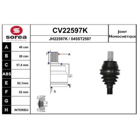 Gelenksatz, Antriebswelle CV22597K von EAI günstig für 58,68 € online kaufen
