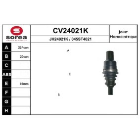 Gelenksatz, Antriebswelle CV24021K von EAI günstig für 104,78 € online kaufen