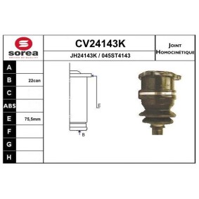Gelenksatz, Antriebswelle CV24143K von EAI günstig für 109,78 € online kaufen