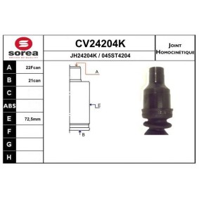 Gelenksatz, Antriebswelle CV24204K von EAI günstig für 109,78 € online kaufen