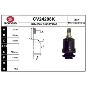 Gelenksatz, Antriebswelle CV24208K von EAI günstig für 109,78 € online kaufen