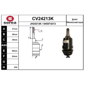 Gelenksatz, Antriebswelle CV24213K von EAI günstig für 111,11 € online kaufen