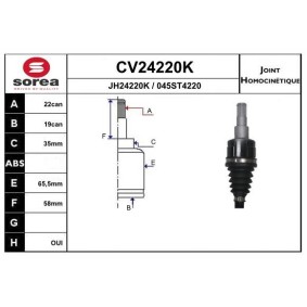 Gelenksatz, Antriebswelle CV24220K von EAI günstig für 109,78 € online kaufen