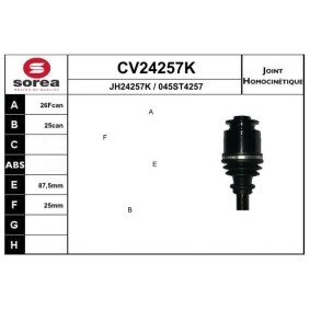 Gelenksatz, Antriebswelle CV24257K von EAI günstig für 111,11 € online kaufen