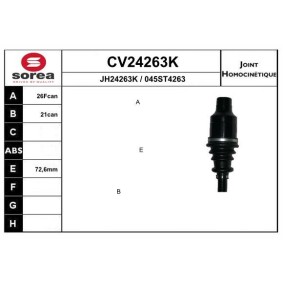 Gelenksatz, Antriebswelle CV24263K von EAI günstig für 109,78 € online kaufen