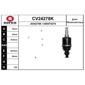 Gelenksatz, Antriebswelle CV24278K von EAI günstig für 111,11 € online kaufen