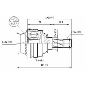 Gelenksatz, Antriebswelle CW.030 von STATIM günstig für 16,66 € online kaufen