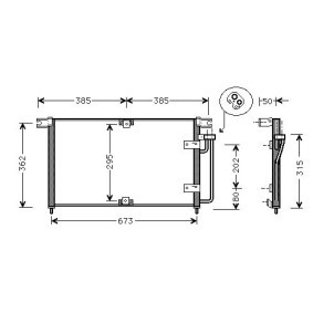 Achetez des Condenseur, climatisation DIEDERICHS DCC1492 à prix pour 216,65 €