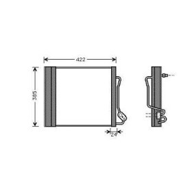 Achetez des Condenseur, climatisation DIEDERICHS DCC1683 à prix pour 145,32 €