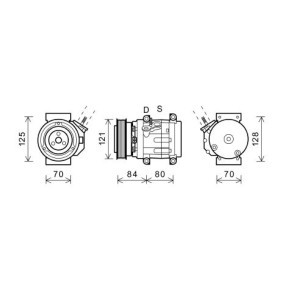 Achetez des Compresseur de climatisation DIEDERICHS DCK1155 à prix pour 613,60 €