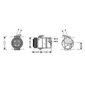 Achetez des Compresseur de climatisation DIEDERICHS DCK1399 à prix pour 260,77 €