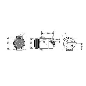 Achetez des Compresseur de climatisation DIEDERICHS DCK1416 à prix pour 568,25 €