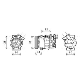 Achetez des Compresseur de climatisation DIEDERICHS DCK1510 à prix pour 552,08 €