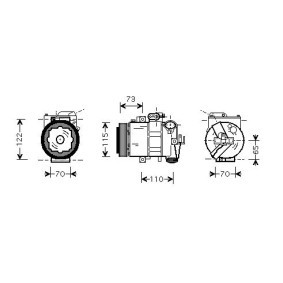 Achetez des Compresseur de climatisation DIEDERICHS DCK1603 à prix pour 555,50 €