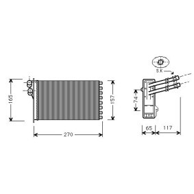 Compre Permutador de calor, aquecimento do habitáculo da DIEDERICHS DCM1247 a um preço baixo por 29,43 €