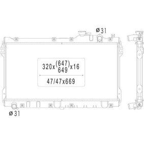 Achetez des Radiateur de chez DIEDERICHS en ligne pour MX-5 I (NA) à prix modérés