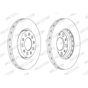 Bremsscheibe DDF1956C von FERODO günstig für 84,30 € online kaufen