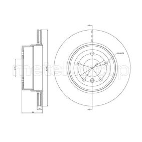 Bremsscheibe DF1614 von TRUSTING günstig für 57,63 € online kaufen