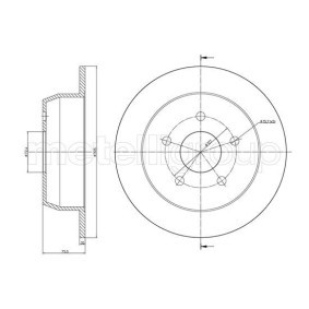 Bremsscheibe DF1615 von TRUSTING günstig für 139,85 € online kaufen
