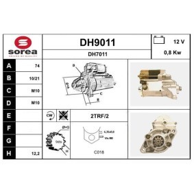 Anlasser DH9011 von SNRA günstig für 129,71 € online kaufen