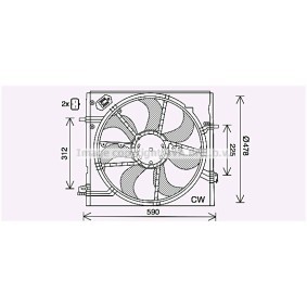 Kühlerlüfter DN7536 von PRASCO günstig für 230,67 € online kaufen