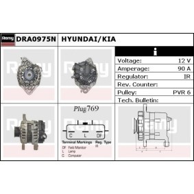 Lichtmaschine für HYUNDAI von DELCO REMY