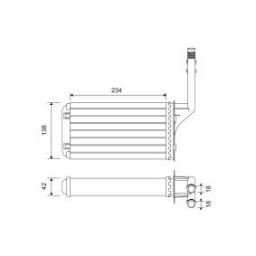 Wärmetauscher, Innenraumheizung 812016 von VALEO günstig für 44,83 € online kaufen